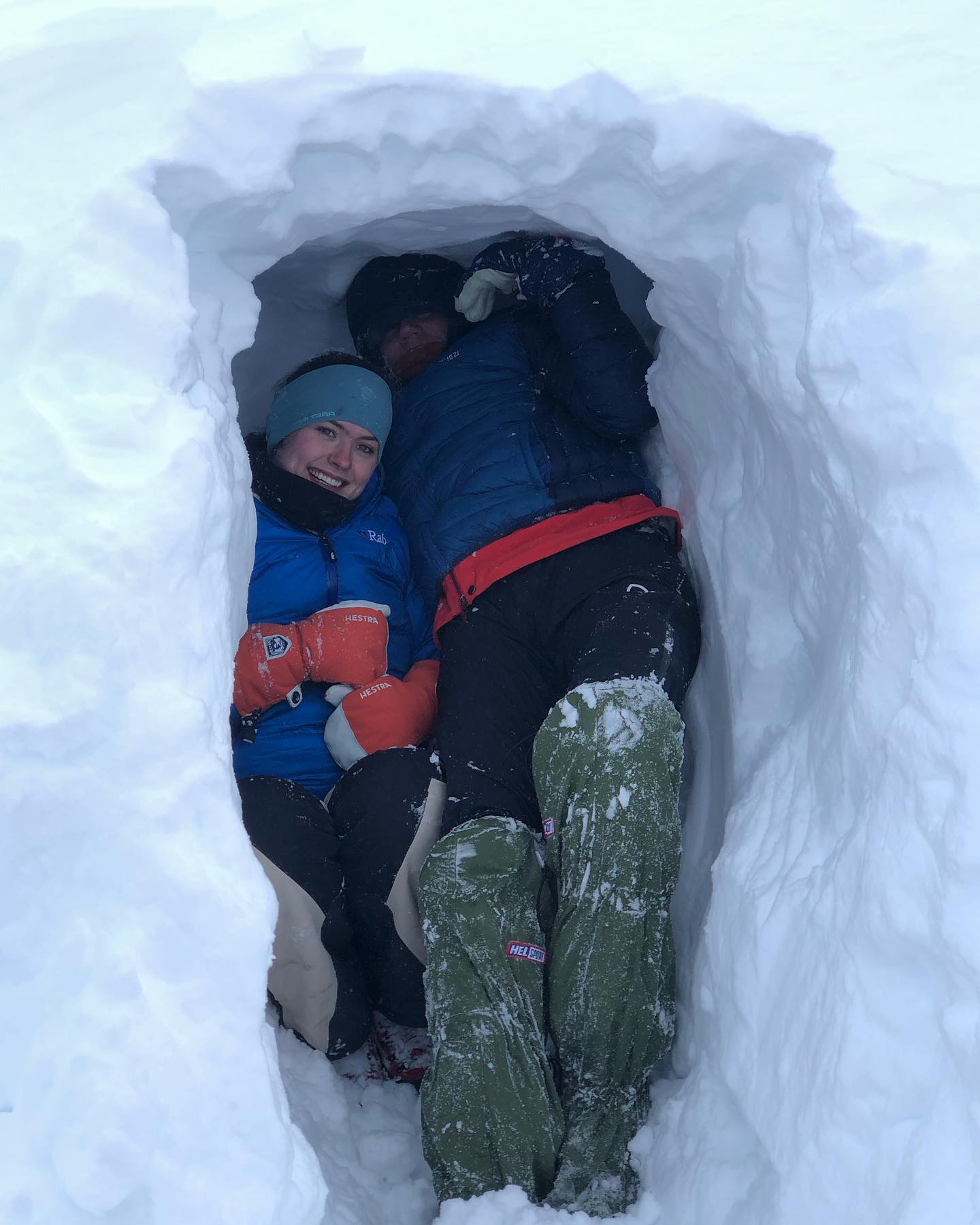 snøhole på Vikafjellet