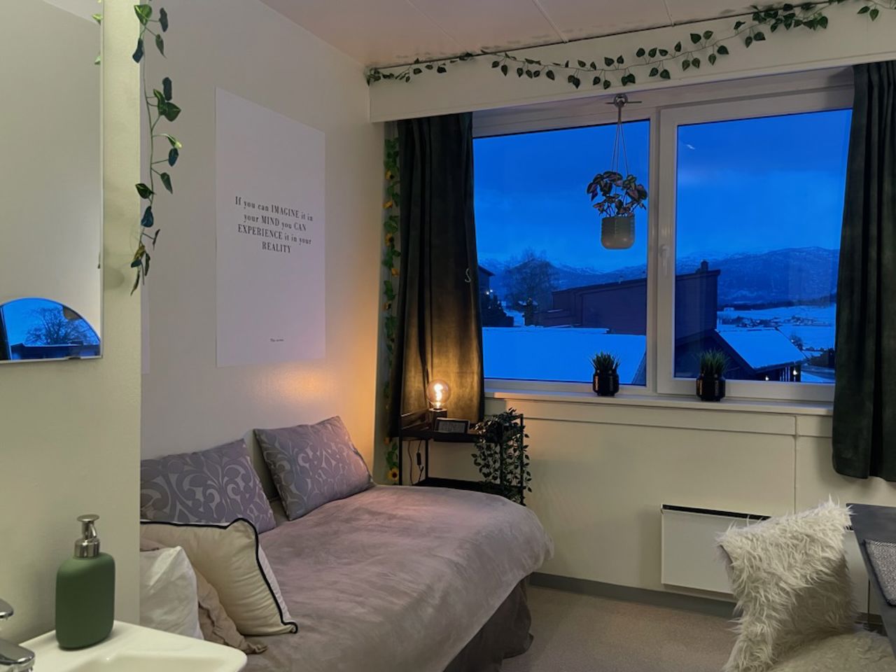 Rom på Rogne internat.